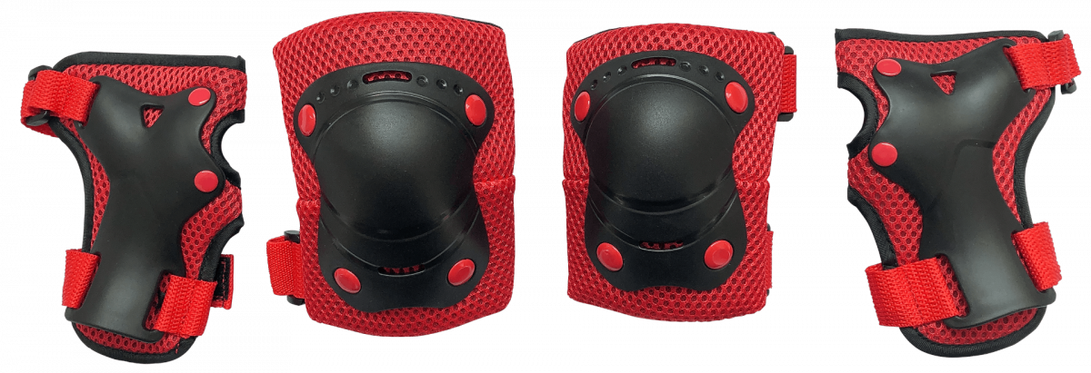 Защита Safety line 400 (M) (локтей, коленей) черно-красный