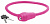 Противоугонка ключ L 600мм, ф 12мм, M-Wave, силикон, розовая, 5-231048
