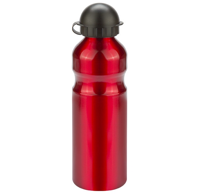 Бутылочка AL 750 мл. CB-1586, крышка-клапан, красная, 550038