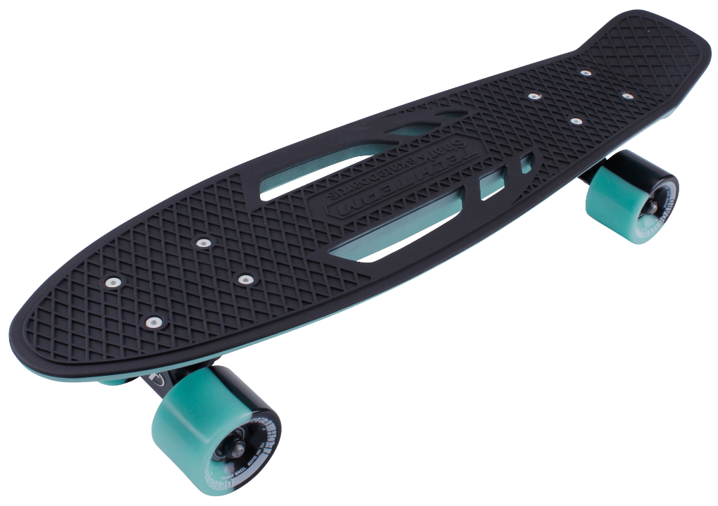 Скейт-Пениборд ТТ Shark 22 (дэка пл. 56 см), sea blue/black, Abec 7 Chrome