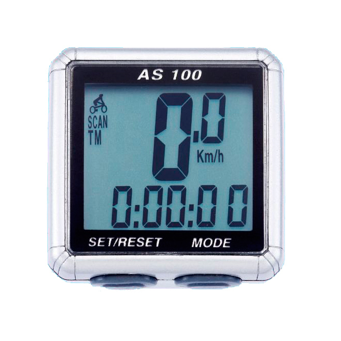 Велокомп 13 функций, ASSIZE AS-100, черный, Таивань, 330100
