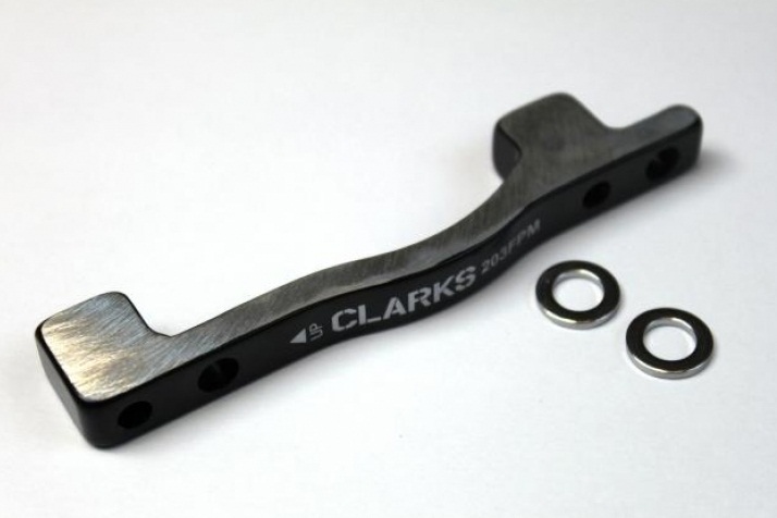 Адаптер калипера перед. CLARK`S CB-6065BLK-180FPM, R180, 3-169