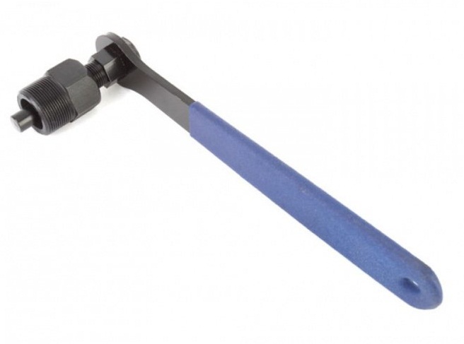 Съемник шатуна, кл. 22мм, с ручкой, под квадрат, KENLI KL-9725F, чёрно-синий