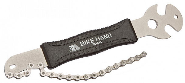 Съемник кассеты, хлыст, гаечн 15/17 мм, BIKE HAND YC-515, 230099