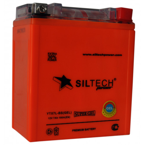 АКБ 12V7AH SILTECH VRLA1207.1 (YTX7L-BS) (113-70-131/100) 2520г., гель