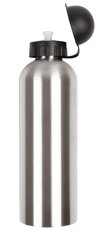 Бутылочка нерж. 750 мл. M-WAVE, крышка-клапан, серебро, 5-340250