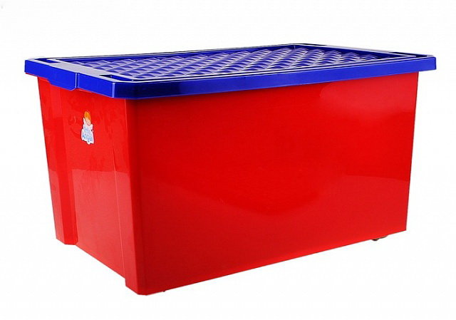 Ящик для игрушек Р1017 "Лего" красный
