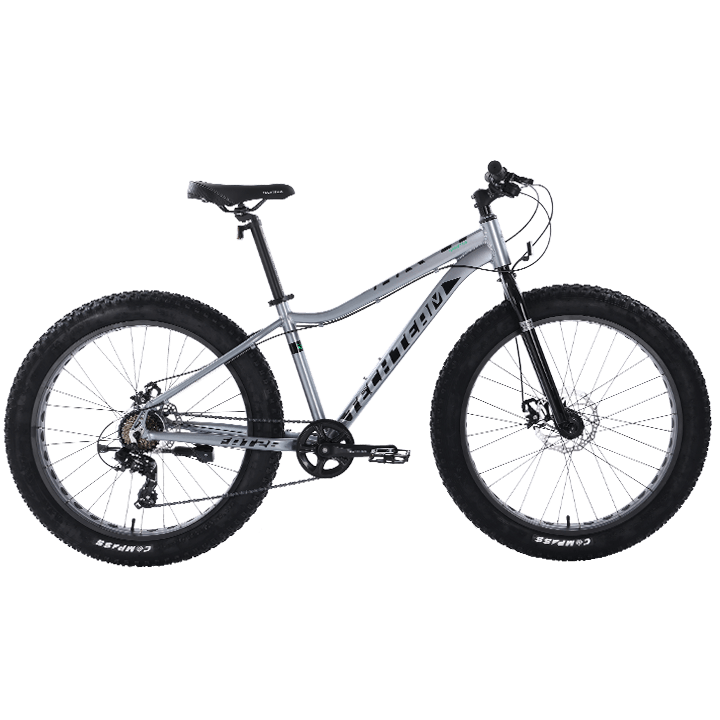 26д. FATBIKE TT Garet, 7 ск, M.DISC, рама AL, рост 20, 26 х 4,00, чёрный