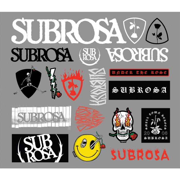 Наклейки Subrosa Sticker Pack 2020 (мульти) 503-19001 Наклейки Subrosa Sticker Pack 2020 (мульти) 503-19001