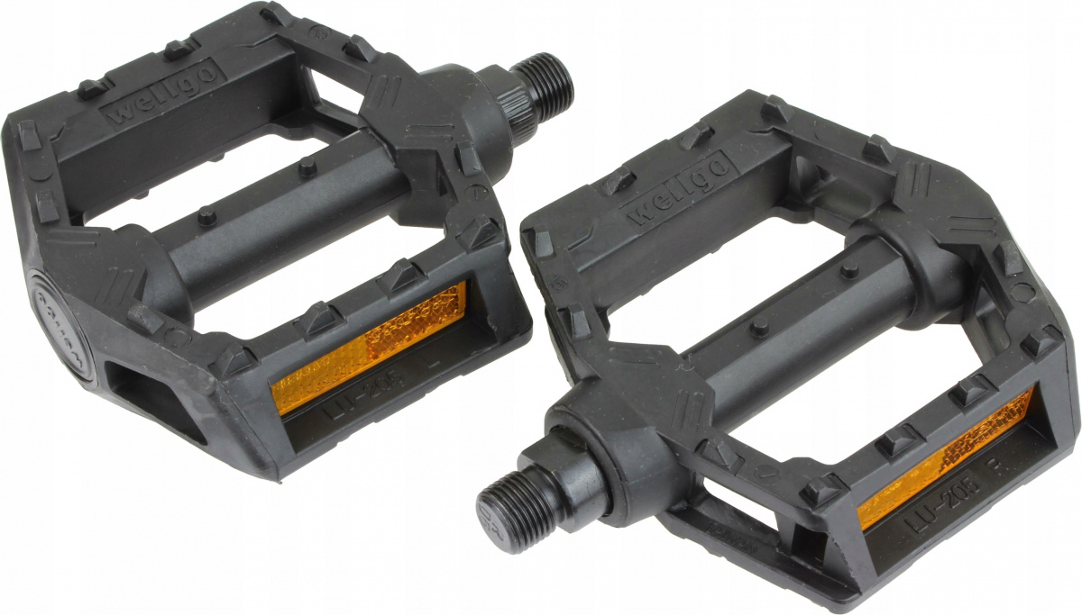 Педали пл. V-205U Wellgo BMX, ось 1/2, чёрные Педали пл. V-205U Wellgo BMX, ось 1/2, чёрные