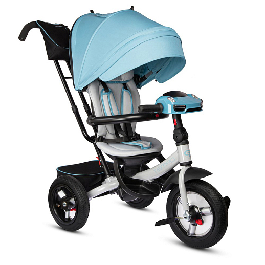 CITY-RIDE CR-B3-11GY (П + К 12 и 10д.) поворотное сиденье, крыша купол, рег. спинка, фара, голубо2