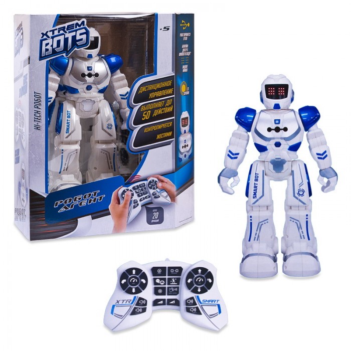Робот р/у XT30037 "Xtrem Bots", Агент, свет, звук