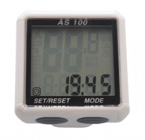 Велокомп ASSIZE AS-100, 13 функций, серебристый Таивань 330100