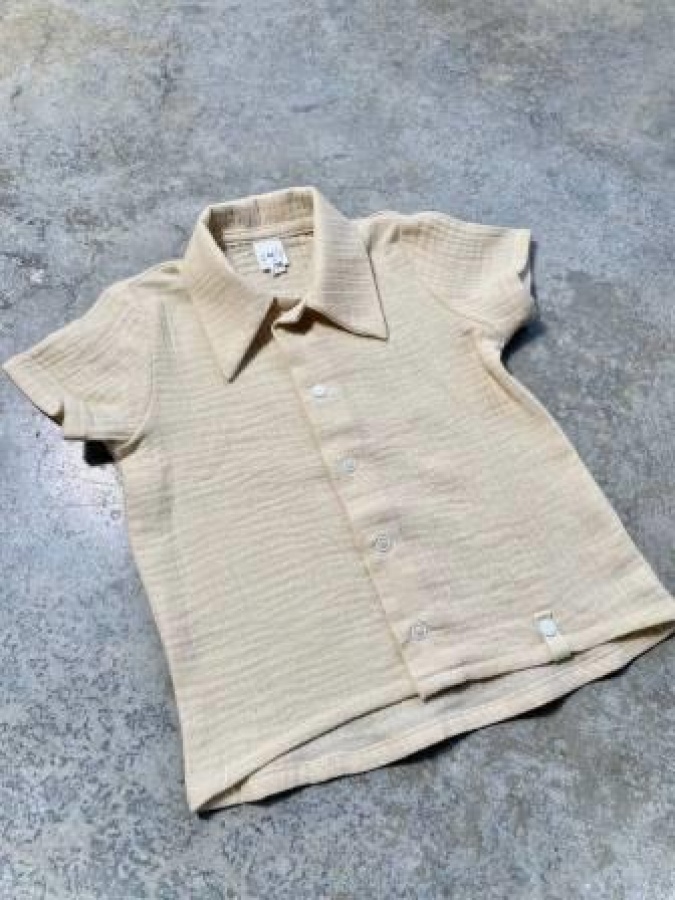 Рубашка 98 р-р АРТ 4441/1М Муслин (молочный)