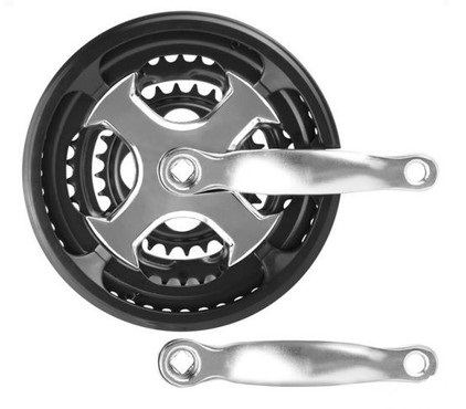 Шатуны мет. 28/38/48Т L152  мм под ромб Prowheel MY-S871 черн. хром 580125