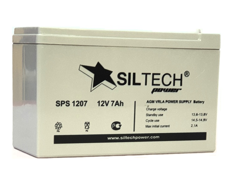 АКБ 12V7AH SILTECH SPS 1207 (150-65-95) эл. мобиль, гелевый АКБ 12V7AH SILTECH SPS 1207 (150-65-95) эл. мобиль, гелевый