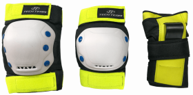 Защита Safety line 900 (L) (локтей, коленей) черно-салотовый-белый Защита Safety line 900 (L) (локтей, коленей) черно-салотовый-белый
