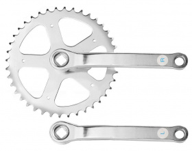 Шатуны мет. хром. 1 зв. 1/2 х 1/8 40 зуб. L152 мм под квад. Prowheel S106 P 410 580062 Шатуны мет. хром. 1 зв. 1/2 х 1/8 40 зуб. L152 мм под квад. Prowheel S106 P 410 580062