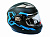 Шлем интеграл, BLD-830, размер М, черно-голубой мат, ХГ004778