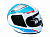 Шлем интеграл, BLD-825, размер S, бело-голубой, БГ002307
