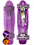 Скейт-Пениборд FISH (дэка пл. (22) 55х13,5 LED подсв.), прозрачно-фиолетовый, 9933V, 608 Z
