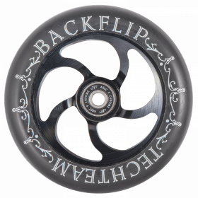 Колесо самоката паркового ф 120 мм 5F, Flat Solid, AL, (для Backflip), подш. Abec - 9, TТ черный
