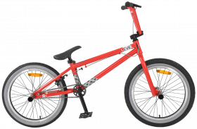 20д. BMX TechTeam Level, 1ск, V-BRAKE, рама сталь, 48 сп, 4 пэги, алый 20д. BMX TechTeam Level, 1ск, V-BRAKE, рама сталь, 48 сп, 4 пэги, алый