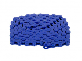 Цепь BMX 1ск. Rant Max 410, 1/2"X1/8" 90зв, 229г, с замком, синяя 404-18082 Цепь BMX 1ск. Rant Max 410, 1/2"X1/8" 90зв, 229г, с замком, синяя 404-18082