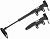 Насос пл. GIYO GP-77, Т ручка, 2х. поршн. 8 атм. AV/FV, 210х27 мм. чёрный, 320029/NXX21858