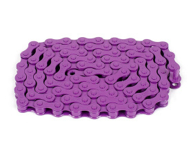 Цепь BMX 1ск. Rant Max 410, 1/2"X1/8" 90зв, 229г, с замком, фиолетовая 415-18082 Цепь BMX 1ск. Rant Max 410, 1/2"X1/8" 90зв, 229г, с замком, фиолетовая 415-18082