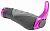 Ручки руля 130 мм, XH-G83BL, с кольцами + рога, чёрно-серо-пурпурные, 150127